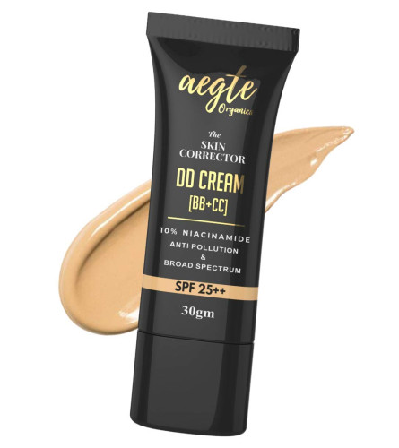 aegte Organics Dewy, Natural Finish Skin Corrector DD Cream (BB+CC)