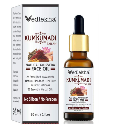 Vedlekha Organic Kumkumadi Tailam For Radiant Skin