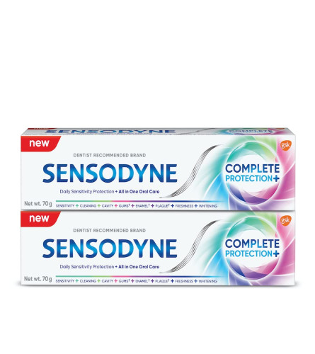 Sensodyne Toothpaste Complete Protection+ Combo pack, 140 gm multi-pack (70 gm x 2)  Free shipping