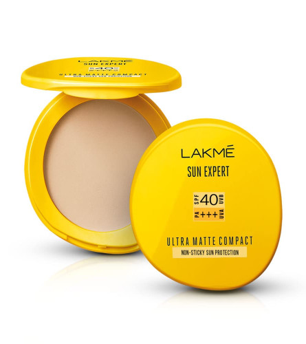 Lakme Sun Expert Ultra Matte Spf 40 Pa+++ Compact, Non Greasy Non Sticky, For Indian Skin, 7 g