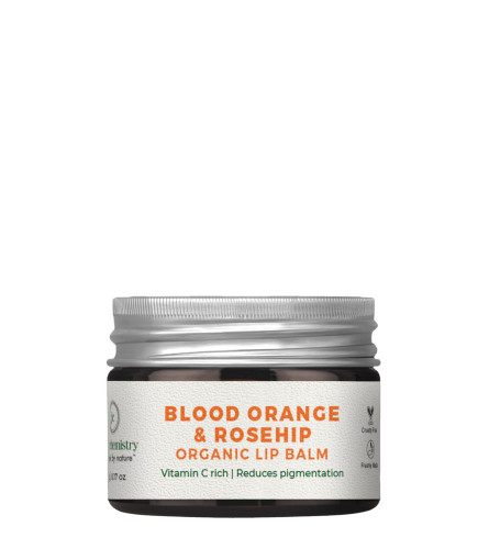 Juicy Chemistry Orange & Rosehip Organic Lip Balm For Pigmented & Chapped