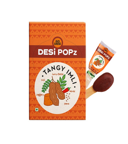 GO DESi Imli Pop Tamarind & Jaggery Candy | 40 Pieces | Tangy Imli | Imli Candy