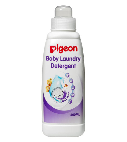 Safe & Clean: Pigeon Baby Laundry Detergent (500ml) - Soft, Effective, Gentle on Skin!