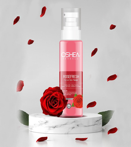 Oshea Herbals Rose Fresh Facial Skin Toner I Hydrates Skin I Lightens skin tone
