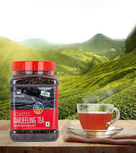 Goodricke Roasted Organic Darjeeling Tea - 250gm | 100% Organic Whole Leaf Tea