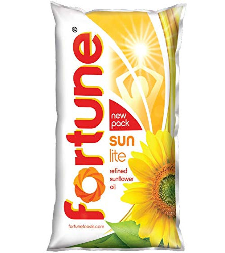 Fortune Sunlite Refined Sunflower Oil, 1L  (Free Shipping Worldwide)