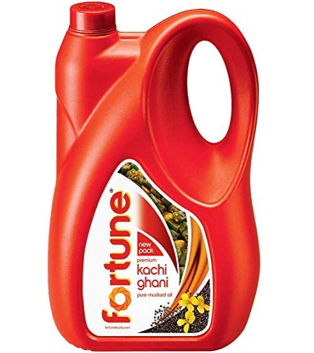 Fortune Premium Kachi Ghani Pure Mustard Oil, 5 Ltr Jar , Free shipping worldwide