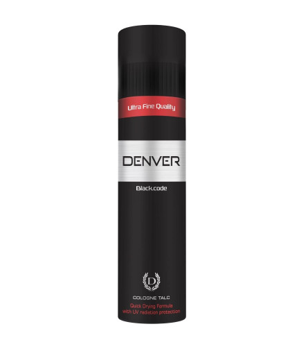 DENVER Black Code Cologne Talcum Powder