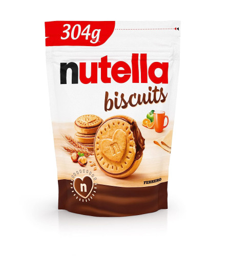 Nutella Ferrero Biscuits, 304g, White & Brown  Free shipping worldwide