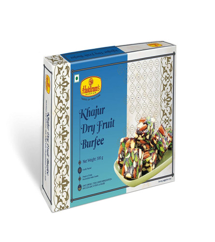 Haldiram's Nagpur Khajur Dryfruit Burfee (500g) (Free Shipping Worldwide)