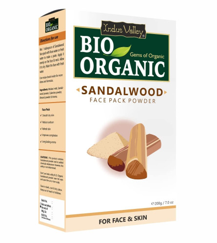 INDUS VALLEY Bio Organic Sandalwood Face Pack Powder