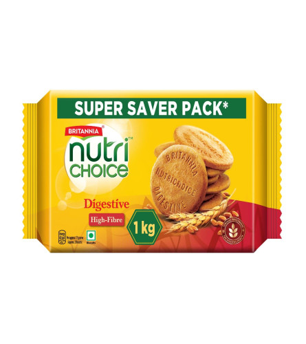 Britannia Nutri Choice Digestive, 1Kg  Free shipping worldwide