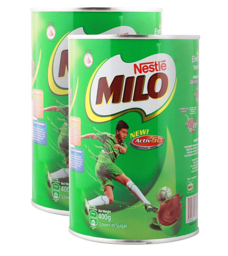 Nestle Milo Activ-Go, Chocolate, 400 g, Pack of 2 Free shipping worldwide