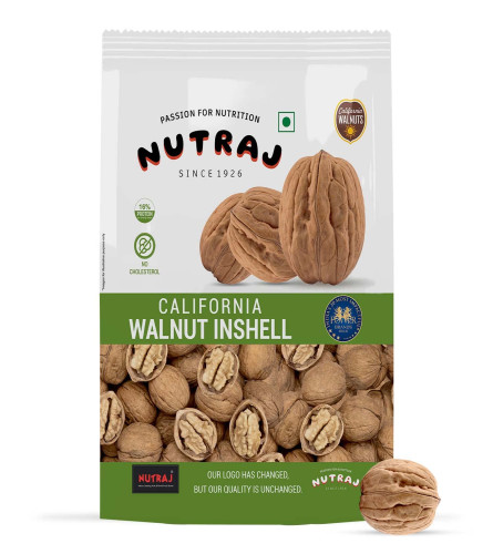 Nutraj 100% Pure Premium Raw California Inshell Walnuts 1Kg Pack | Latest Crop Inshell Walnut