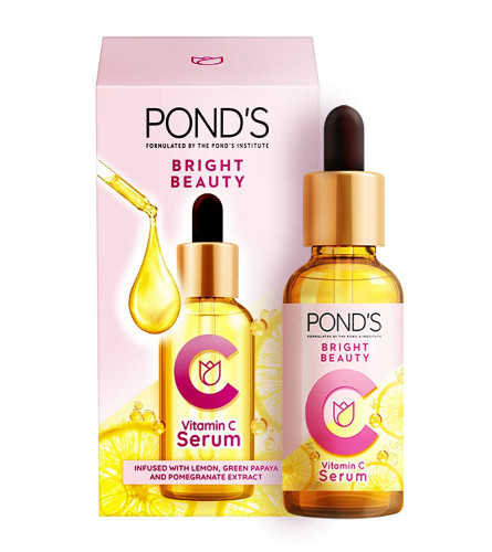 Pond's Bright Beauty Vitamin C Serum, Infused with Lemon, Green Papaya & Pomegrantate