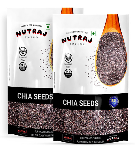 Nutraj 100% Natural Raw Chia Seeds 200 gm (pack of 2)
