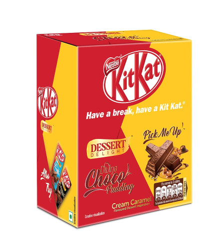 Kitkat Dessert Delight Nestle Divine Choco Pudding Wafer Coated  600g (50g Tablets, Box of 12 units)