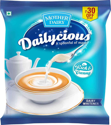 Mother Dairy Dailycious Rich & Creamy Dairy Whitener Pouch, 1kg  Free shipping worldwide