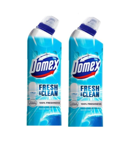 Domex Ocean Fresh Toilet Cleaner - 500 ml (Pack of 2) Free shipping worldwide