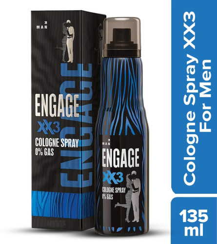 Engage XX3 Cologne No Gas Perfume for Men, Spicy and Woody