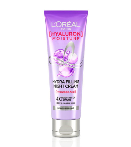L'Oreal Paris Hyaluron Moisture 72H Hydra Filling Night Cream For Hair