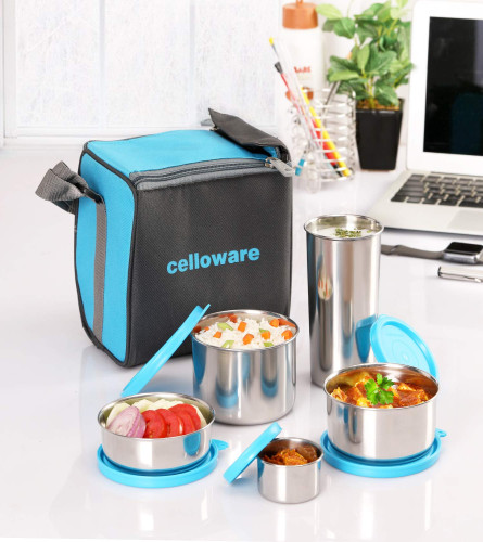 Cello Steelox Stainless Steel Lunch Box