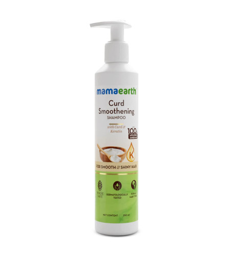 Mamaearth Curd Smoothening Shampoo For Women and Men 250 ml