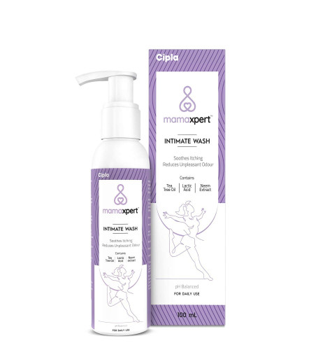 Cipla Mamaxpert Intimate Wash for Women, Enriched with Tea Tree Oil & Neem Extract,-100ML Free ship