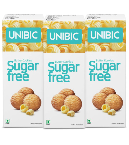 UNIBIC Foods Sugar Free Butter, 75g (Pack of 3) Free shipping worldwide