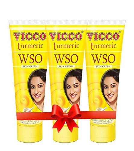 Vicco Turmeric WSO Skin Cream, Reduces Pimples and Prevents Skin Problems, 60 Gm, (Pack Of 3)