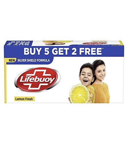 Lifebuoy Lemon Fresh Soap, 125 G (Pack Of 7) Free shipping worldwide