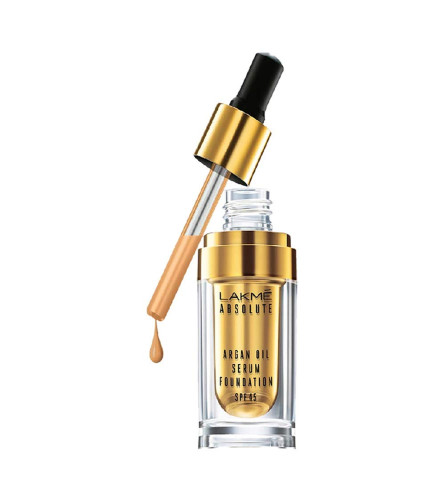 Lakme Absolute Argan Oil Serum Foundation for Women - Warm Crème 15 ml
