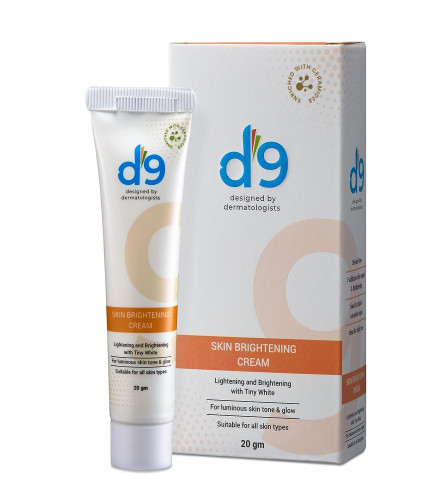 D9 Skin Brightening Cream | All Skin Types | Designed by Dermatologists | Unisex