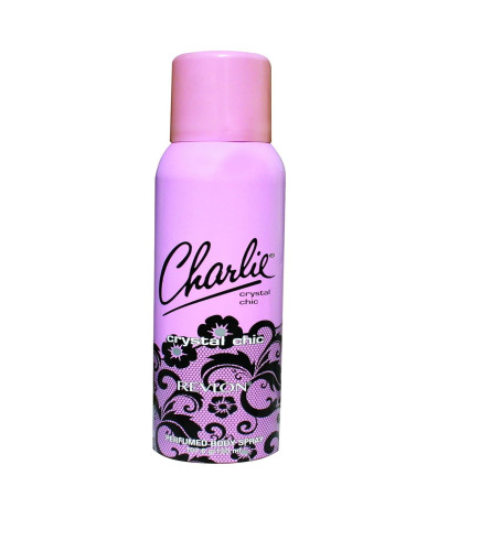 Revlon Charlie Perfume Body Spray, Crystal Chic 150 ml (Pack of 2) Fs