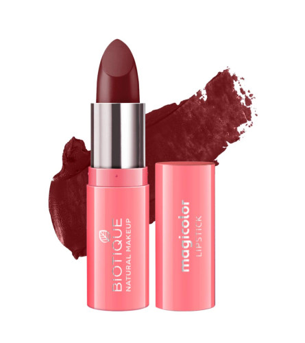Biotique Natural Makeup Magicolor Lipstick, Cream Finish, Very Moody 4.2 gm (Pack of 4) Fs