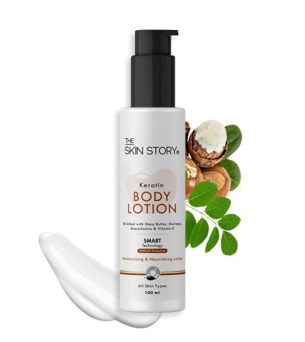 The Skin Story Deep Moisturising Body Lotion | Soft & Supple Skin | Moringa & Keratin