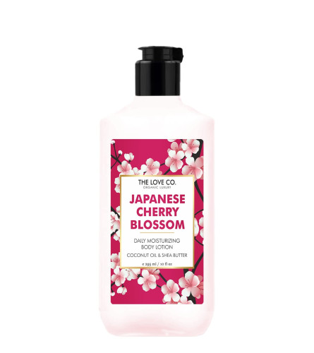 THE LOVE CO. Japanese Cherry Blossom Body Lotion For Dry Skin for Women & Men
