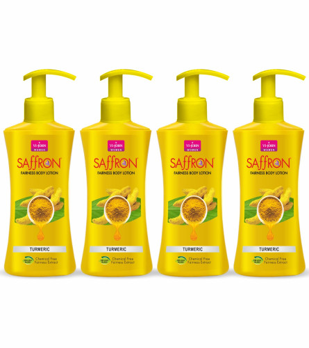 VI-JOHN Saffron Fairness Body Lotion For| Turmeric & Chemical Free Fairness Body Lotion