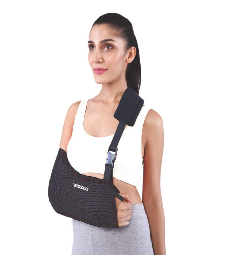 Vissco Arm Sling, Support Arm/Elbow Fracture, Prevents Shoulder Dislocation - XL
