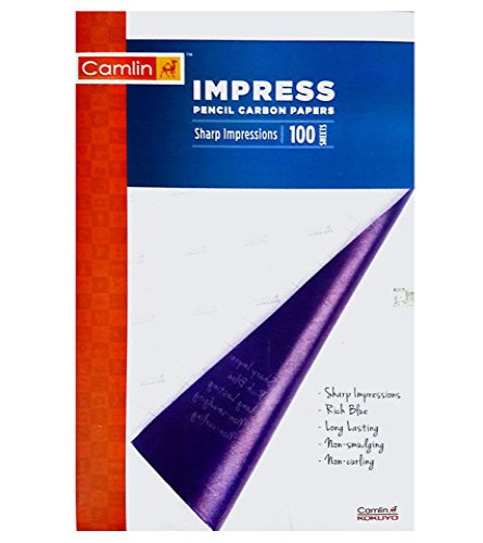 Camlin Impress Carbon Paper 210 x 330 mm PACK OF 1 &100 sheets