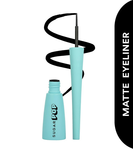 Sugar Pop Matte Finish Eyeliner Black 4.5 ml (Pack Of 4) Fs