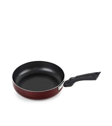 Cello Non Stick Induction Base Frying Pan/Tapper Pan, 220 mm, Cherry (Pack Of 1) Fs
