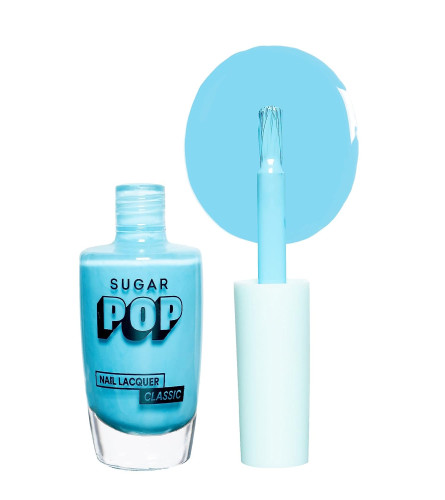 SUGAR POP Nail Lacquer - Aqua Babe (Ice Blue) – 10 ml (Pack Of 5) Fs