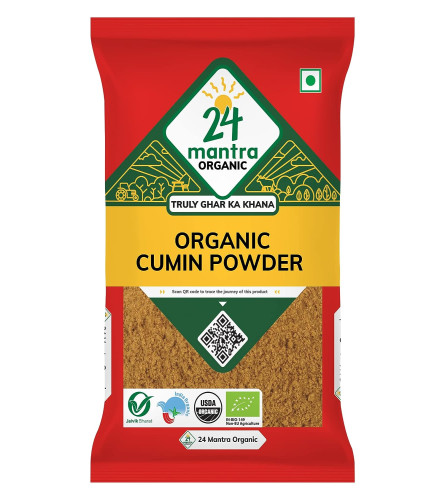 24 Mantra Organic Cumin Powder/Zeera Powder/Jeelakarra - 100gms | Pack of 1 | 100% Organic