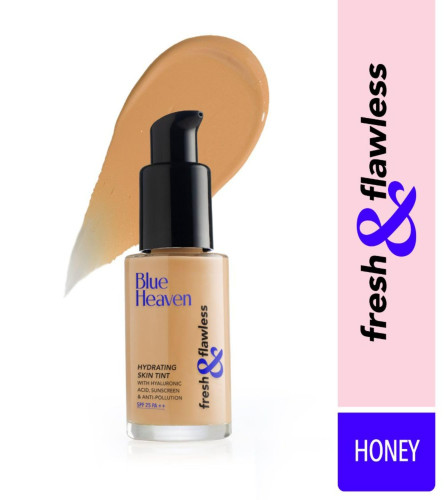 Blue Heaven Fresh & Flawless Lotion, Hydrating Skin Tint Serum Foundation, Honey, 28ml (Pack Of 3) Fs