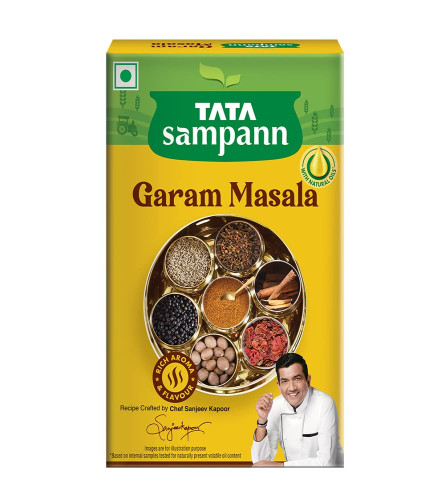 Tata Sampann Garam Masala with Natural Oils, Crafted by Chef Sanjeev Kapoor,100g Free shipping world