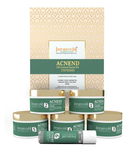 Aryanveda Anti Acne Oil Control Facial Kit for Glowing Skin 260 gm (Fs)