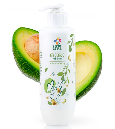 Fleur Colonie Avocado Moisturising Body Lotion with cocoa butter & Vitamin-E