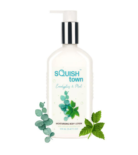 Squish Town - Eucalyptus and Mint Moisturising Body Lotion | Aromatherapy