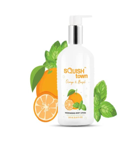Squish Town - Orange and Basil Moisturising Body Lotion | Aromatherapy | Vitamin E
